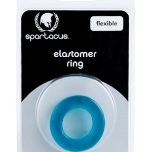 Spartacus Elastomer Cock Ring - Metro Blue