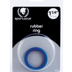 Spartacus 1.25" Rubber Cock Ring -  Blue