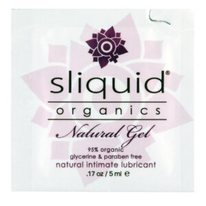 Sliquid Organics Natural Lubricating Gel - .17 oz Pillow