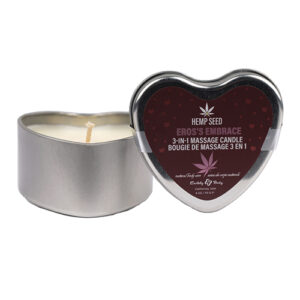 Earthly Body 3 in 1 Massage Heart Candle - 4 oz Eros Embrace