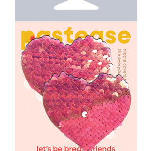 Pastease Premium Color Changing Flip Sequins Heart - Pink O/S