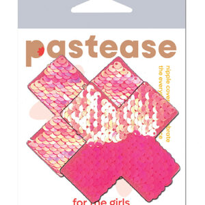 Pastease Premium Color Changing Flip Sequins Cross - Pink O/S