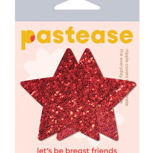 Pastease Premium Glitter Star - Red O/S