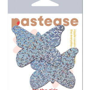 Pastease Premium  Glitter Butterfly - Silver O/S