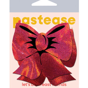 Pastease Premium Hologram Bow - Red O/S