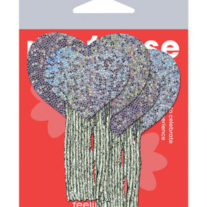 Pastease Tassel Glitter Heart - Silver O/S