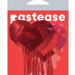 Pastease Tassel Holographic Heart - Red O/S