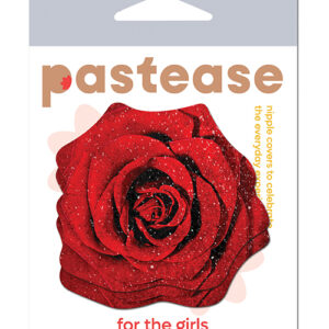 Pastease Premium Glitter Velvet Blooming Rose - Red O/S
