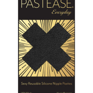 Pastease Reusable Luxury Suede Cross - Black O/S
