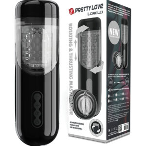 Pretty Love Lorelei Rotating & Thrusting Masturbator - Black