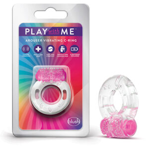 NO ETA Blush Play with Me Arouser Vibrating C-Ring - Pink