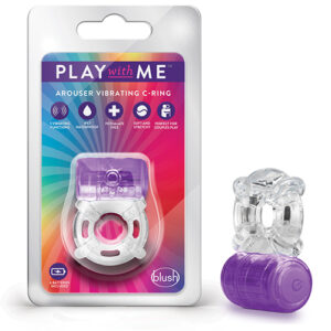 NO ETA Blush Play with Me One Night Stand Vibrating C Ring - Purple
