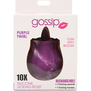 Curve Toys Gossip Licking Rose - Purple Twirl