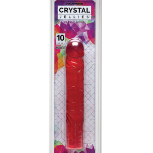 Crystal Jellies 10" Classic Dildo - Pink