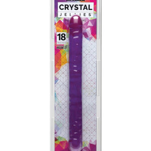 Crystal Jellies 18" Double Dong - Purple