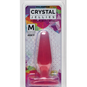 Crystal Jellies Butt Plug - Medium Pink