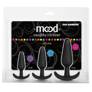 Mood Naughty 1 Anal Trainer Set - Black Set of 3