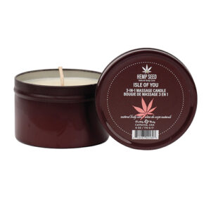 Earthly Body Suntouched Hemp Candle - 6 oz Round Tin Isle of You