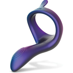 Hueman Solar Cock Ring w/Vibrating Perineum - Purple