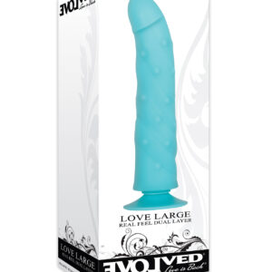 Evolved Love Large Dildo - Blue