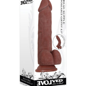 Evolved Real Supple Poseable Girthy Dark 8.5”