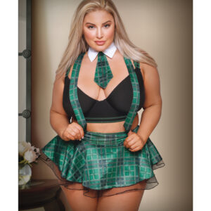 Play Slither'n To Your DM's School Girl Green Plaid 1X/2X