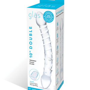 Glas Double Trouble Glass Dildo - Clear