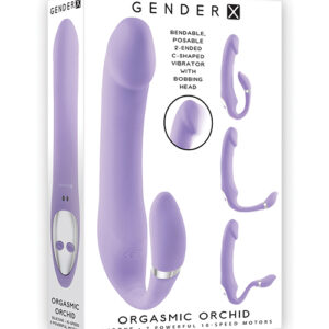 Gender X Orgasmic Orchid Poseable Vibrator - Purple