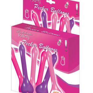 Pecker Balloons - Asst. Colors Box of 6