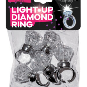 Light Up Diamond Ring - Pack of 5