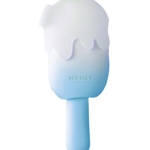Bite Me Sucking, Tapping & Vibrating Cream Pop Stimulator - Blue/White