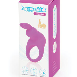 Happy Rabbit Rechargeable Cock Ring - Purple