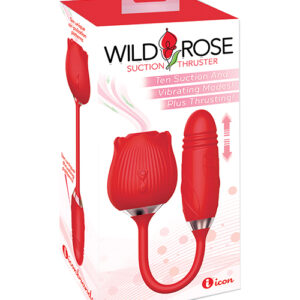 Wild Rose & Thruster Vibrator - Red