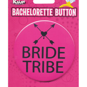Bachelorette Button - Bride Tribe Pink/Black