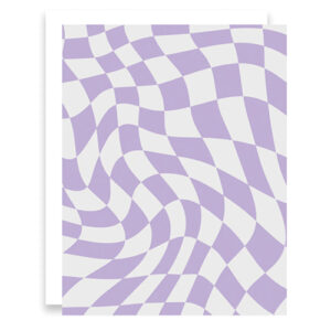 Retro Purple Greeting Card