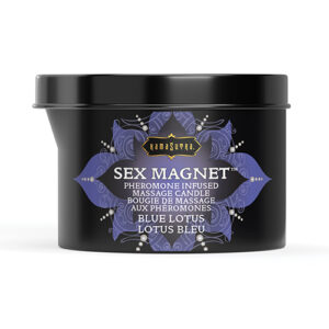 Kama Sutra Sex Magnet Candle w/Pour Spout - 6 oz Blue Lotus