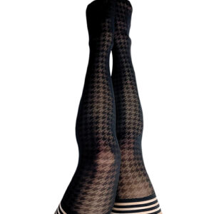 Kix'ies Meaghan Houndstooth Thigh High