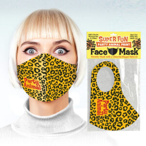 Super Fun Party Animal Print Mask