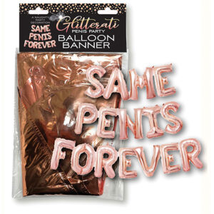 Glitterati Same Penis Forever Balloon Banner