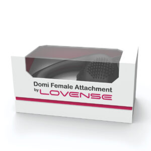 Lovense Domi Flexible Rechargeable Mini Wand Female Attachment - Black