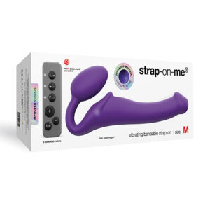 Strap on Me Vibrating Bendable Strapless Strap on Medium - Purple