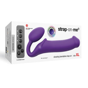 Strap on Me Vibrating Bendable Strapless Strap on Xlarge - Purple