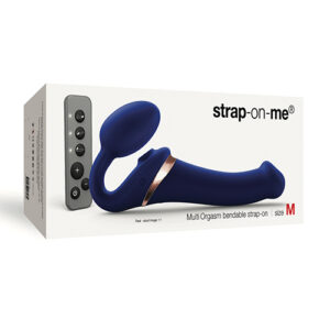 Strap on Me Multi Orgasm Bendable Strapless Strap on Medium - Night Blue