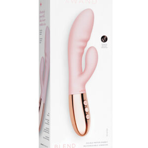 NO ETA =Le Wand BLEND Double Motor Rabbit Rechargeable Vibrator - Rose Gold