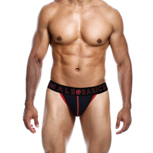 Male Basics Neon Thong Red MD