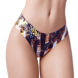 Mememe Go Wild Snake Printed Thong LG