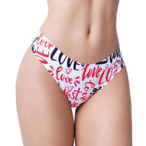Mememe Love Message Printed Thong MD