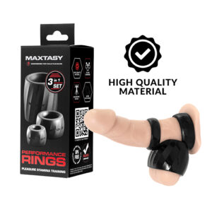 Maxtasy Performance Rings - Black Set of 3