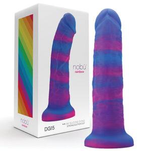 Nobu Rainbow 8" Dildo w/Suction Cup - Cosmic