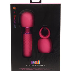 Nu Sensuelle Harlow Mini Wand w/Masturbator Attachment - Pink